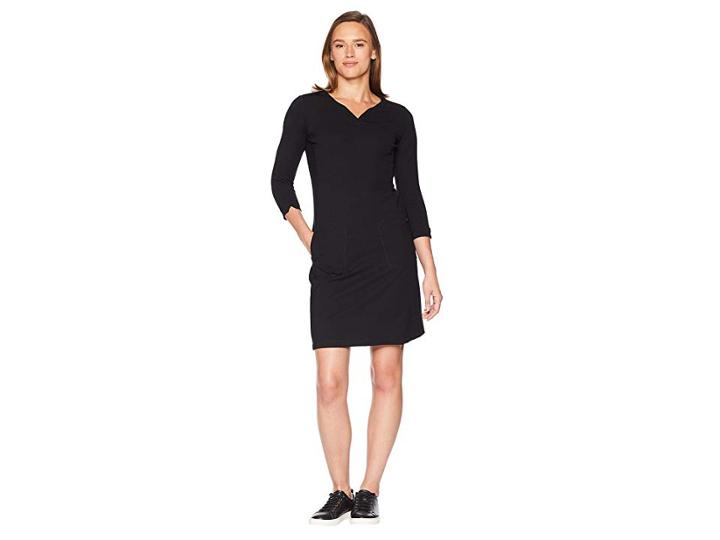 Royal Robbins Geneva Ponte Dress (jet Black) Women's Dress