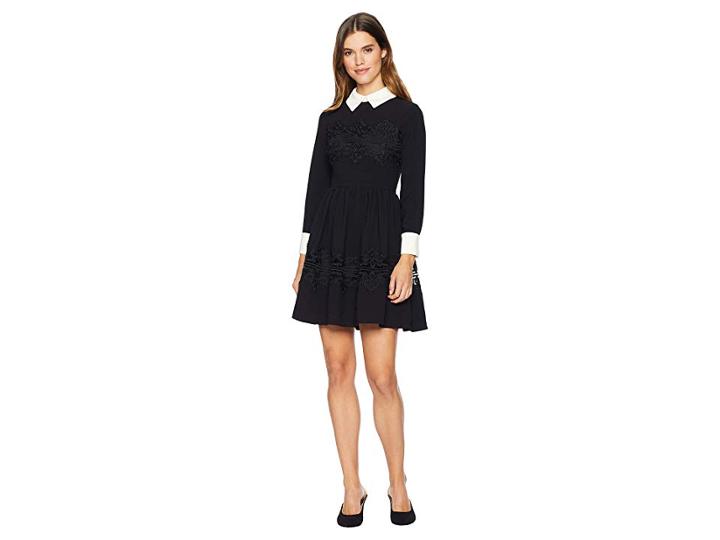 Ted Baker Haeden Collared Full Sleeve Dress (black) Women's Dress