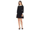 Ted Baker Haeden Collared Full Sleeve Dress (black) Women's Dress