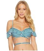 Isabella Rose Avalon Off The Shoulder Wrap Top (multi) Women's Swimwear