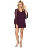 Romeo & Juliet Couture Pleated Dress (purple) Women's Dress