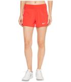 Nike Nike Court Flex Pure Tennis Short (action Red/white) Women's Shorts