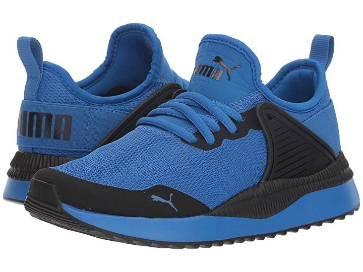 Puma Kids Pacer Next Cage Jr (big Kid) (strong Blue/puma Black) Boys Shoes