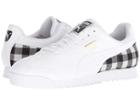 Puma Roma Leather Flannel (puma White/puma Team Gold/puma Black) Men's Shoes