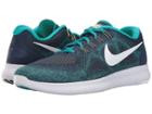 Nike Free Rn 2017 (binary Blue/white/turbo Green) Men's Running Shoes
