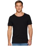 Threads 4 Thought Mason Raw Edge Crew Tee (black) Men's T Shirt