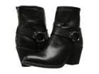 Frye Tabitha Harness Short (black Soft Vintage Leather) Cowboy Boots