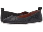 Gentle Souls By Kenneth Cole Dana (printed Black Leather) Women's Flat Shoes