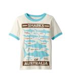 Peek Shark Tee (toddler/little Kids/big Kids) (ivory) Boy's T Shirt