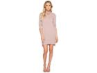 American Rose Aria Cowl Neck Drawstring Dress (mauve) Women's Dress