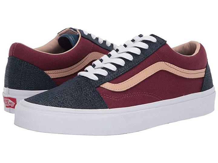 Vans Old Skooltm ((textured Suede) Sailor Blue/port) Skate Shoes