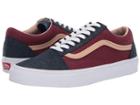 Vans Old Skooltm ((textured Suede) Sailor Blue/port) Skate Shoes