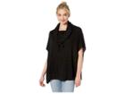 Steve Madden Convertible Cowl High-low Poncho (black) Women's Clothing