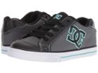 Dc Kids Chelsea (little Kid/big Kid) (black/aqua) Girls Shoes