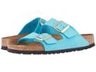 Birkenstock Arizona Soft Footbed (turquoise Nubuck) Women's Sandals