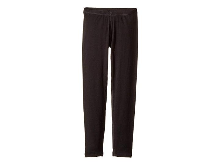 Hue Cotton Leggings (little Kids/big Kids) (black) Women's Casual Pants