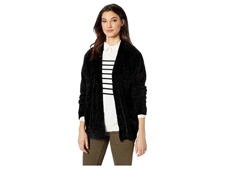 Sanctuary Staycay Chenille Cardi Sweater (black) Women's Sweater