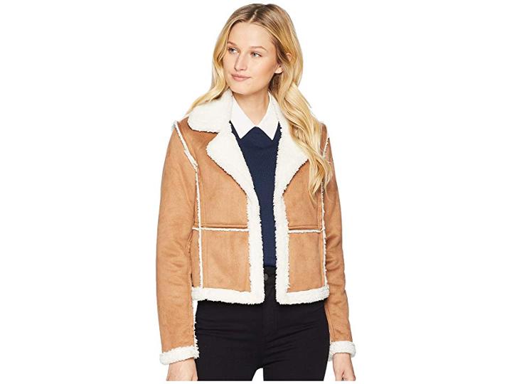 Tribal Notch Collar Short Coat (mocha) Women's Coat