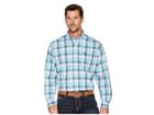 Cinch Long Sleeve Plain Weave Plaid (multicolored) Men's Long Sleeve Button Up