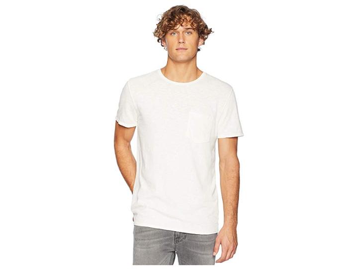 Hudson Crew Neck Pocket Tee (dirty White) Men's T Shirt
