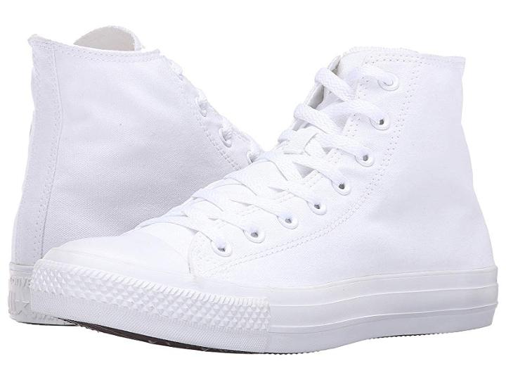 Converse Chuck Taylor(r) All Star(r) Seasonal Color Hi (white Monochrome) Lace Up Casual Shoes