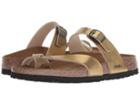 Betula Licensed By Birkenstock Mia Birko-flortm (metallic Gold) Women's Shoes