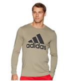 Adidas Badge Of Sport Classic Long Sleeve Tee (trace Cargo/carbon) Men's T Shirt
