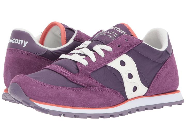 Saucony Originals Jazz Low Pro (purple/white) Women's Classic Shoes