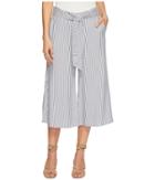 Jack By Bb Dakota Selva Boyfriend Stripe Cropped Pants (off-white) Women's Casual Pants