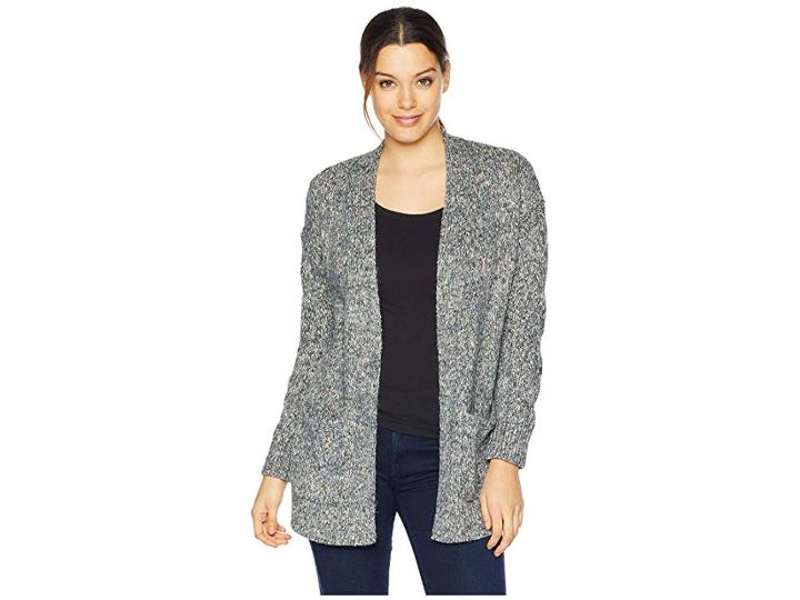 Lucky Brand Venice Cardigan Sweater (blue Multi) Women's Sweater