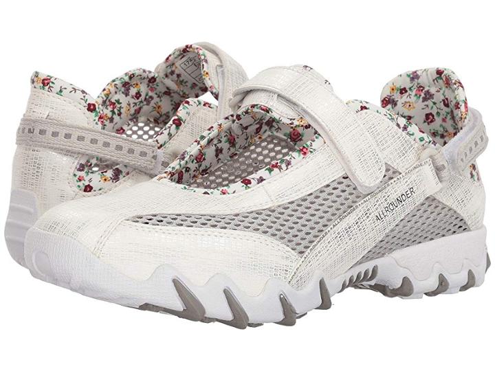 Allrounder By Mephisto Niro (silver Metallic/cool Grey Open Mesh) Women's Maryjane Shoes