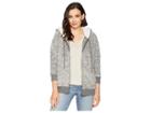 Dylan By True Grit Ultra Soft And Cozy Sweater Fleece Zip Jacket With Hood (charcoal) Women's Coat