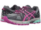 Asics Gel-kahana(r) 8 (dark Steel/pink Glow Mint) Women's Running Shoes