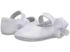 Baby Deer Soft Sole Ballet With Side Flower (infant) (white) Girl's Shoes