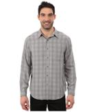 Royal Robbins San Juan Plaid Long Sleeve Shirt (pewter) Men's Long Sleeve Button Up