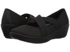 Crocs Busy Day Strappy Wedge (black/black) Women's Wedge Shoes