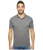U.s. Polo Assn. Polyester Heather Pique Polo Shirt (black Heather) Men's Clothing