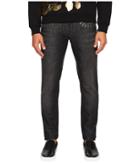 Versace Collection X Applique Jeans In Washed Black (washed Black) Men's Jeans
