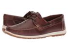 Ecco Dip Moc Boat (cognac) Men's Moccasin Shoes