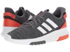 Adidas Kids Cloudfoam Racer Tr (little Kid/big Kid) (black/white/raw Amber) Kids Shoes