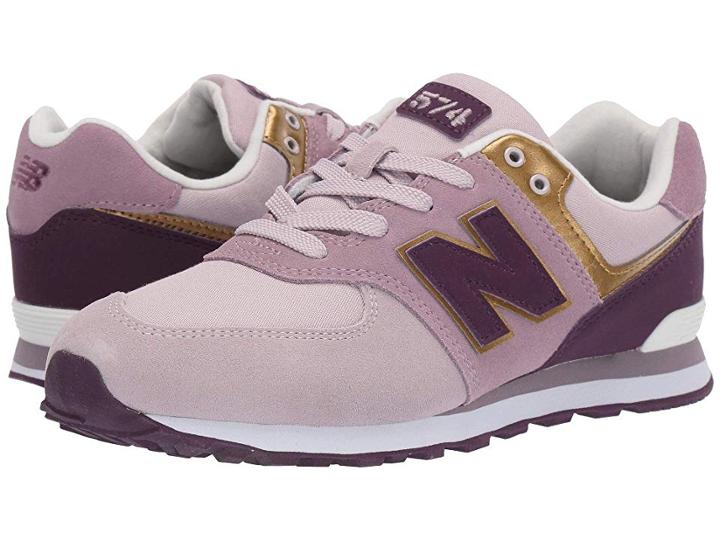 New Balance Kids Gc574v1 (big Kid) (light Cashmere/dark Currant) Girls Shoes