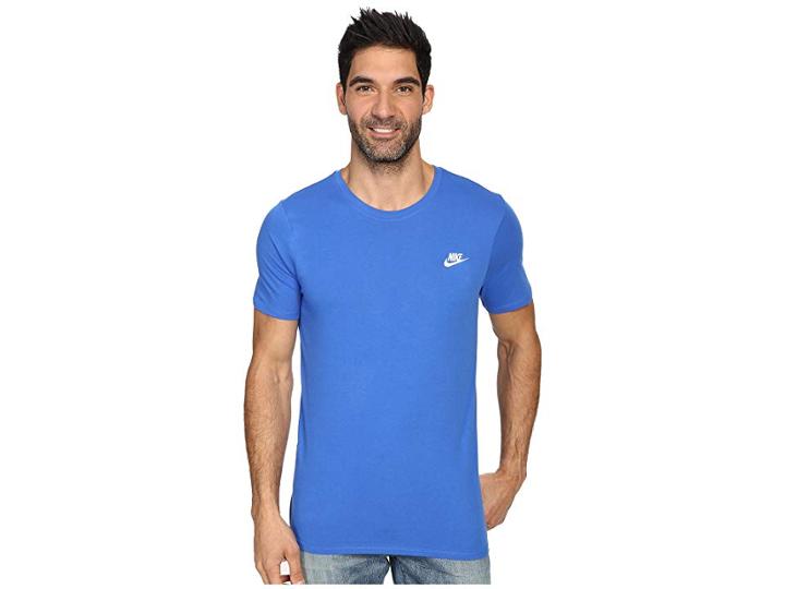 Nike Core Embroidered Futura Tee (royal Blue/royal Blue/white) Men's Clothing