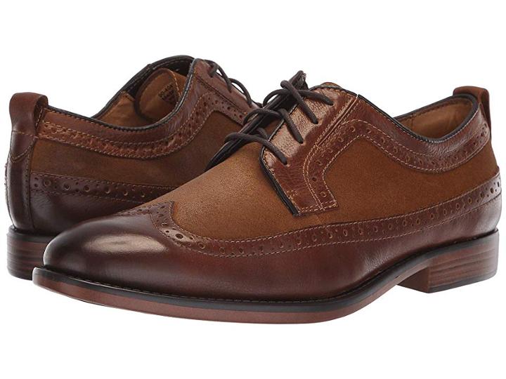 Dockers Hausman (dark Tan/tan Soft Milled Polished Full Grain/waxed Suede) Men's Shoes