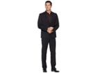 Dockers Pre-tailored 32 Finished Bottom Hem Suit (black Stripe) Men's Suits Sets