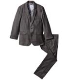 Appaman Kids Mod Suit (toddler/little Kids/big Kids) (charcoal Windowpane) Boy's Suits Sets