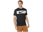 Nike Dry Tee Dri-fittm Cotton Swoosh Bar (black/white) Men's T Shirt