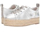 Sam Edelman Carleigh (soft Silver Soft Metallic Sheep Leather) Women's Lace Up Casual Shoes