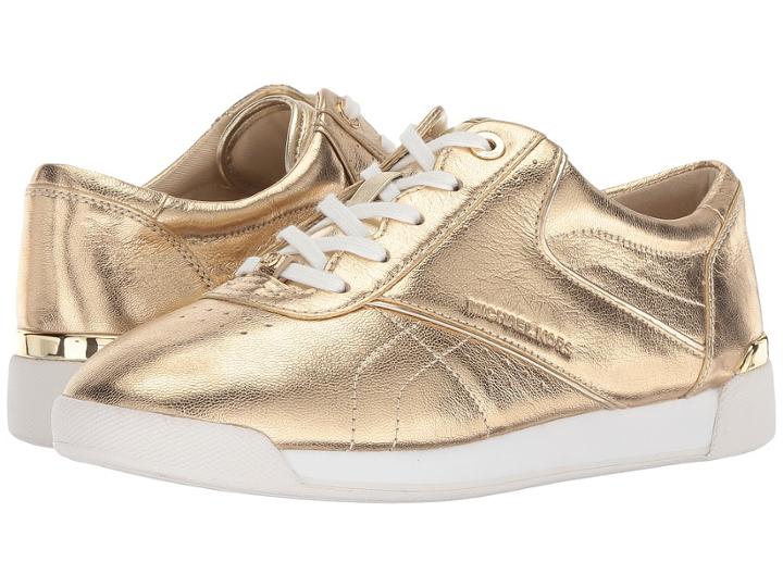 Michael Michael Kors Addie Lace-up (pale Gold) Women's Shoes
