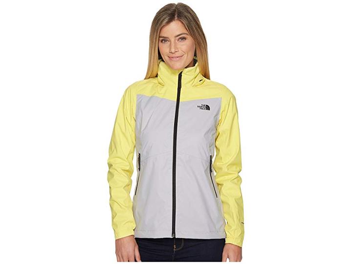 The North Face Resolve Plus Jacket (high Rise Grey/stinger Yellow) Women's Coat
