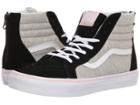 Vans Kids Sk8-hi Zip (little Kid/big Kid) ((shimmer Jersey) Black/gray) Girls Shoes